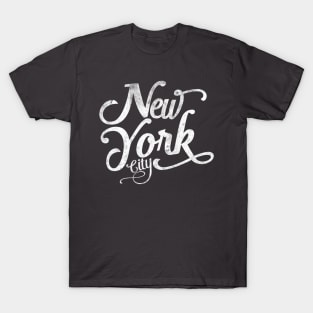New York City vintage typography - white T-Shirt